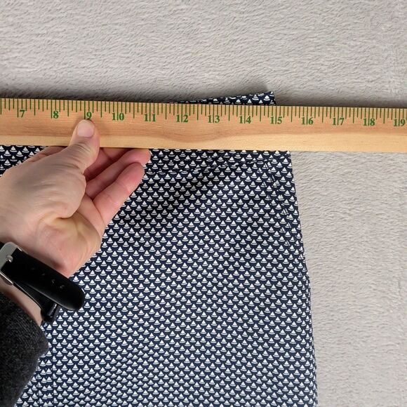 Talbots Skirt Women's 6P Petite Navy Blue Cotton Stretch Career - Picture 3 of 8